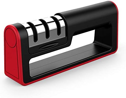 ulwae Chef Knife Sharpener, 3 Stages Kitchen Pocket Knife Sharpener for Stainless Steel Knife