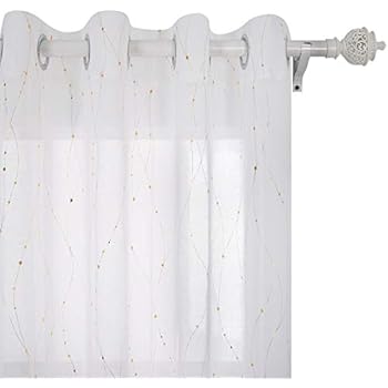 Decoration Deconovo Home Decoration Star Foil Printed Voile Net