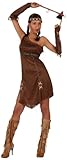 Atosa 10227 - Verkleidung Indianerin, Größe 34-36, braun