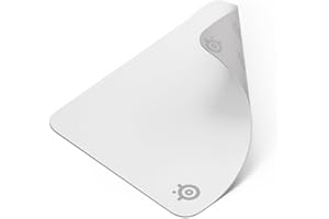 ‎STEELSERIES SteelSeries QcK Mauspad (mittel) – Weiß – Anti-Rutsch-Gummierung auf der Unterseite – Bestes Tracking – Optimiert für Gaming-Sensoren – 320 mm x 270 mm – FPS, MOBAs, RTS, MMO