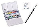  Estuche Pocket Box 12 Acuarela Van Gogh - El National Gallery - Metal Caja de 12 Acuarelas con Pincel