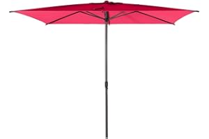 Hespéride - Parasol droit rectangulaire Loompa Grenade