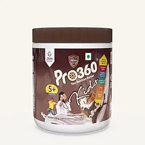 Pro360 Kids ? Nutritional Protein Supplement for Growing Children ? Enriched with Bovine Colostrum to Improve Immunity & Prevent Allergies & Infection ? For Kids 5-12 Years ? 250g (Chocolate Flavor)