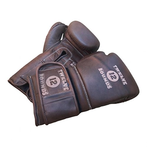 Piel Authentic Guantes de boxeo vintage de Twelve Rounds, 14oz