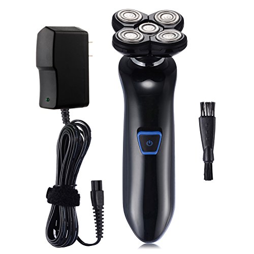 Samoleus Rasierer für Männer, Akku 5 Leiter Wasserdichter Rotationsrasierer, Elektrorasierer Rasierer für den kahlen Kopf und Gesicht rasieren (Rasierer für Männer) - 7