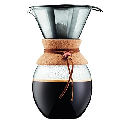 BODUM - 11593-109 - POUR OVER - Cafetière, filtre permanent maille inox, 12 tasses - 1.5 l