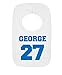 Personalised Sporty Style Name And Team Number College Sports Custom Pullover Baby Bib
