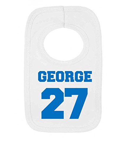 Personalised Sporty Style Name And Team Number College Sports Custom Pullover Baby Bib