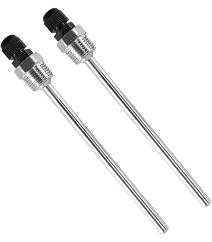 2x Manicotti Sommergibili In Acciaio Inox 1/2″ – Lunghezza 50-300 Mm – Per Sonda Temperatura 6mm