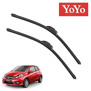 YoYo Car Wiper Blades for Honda Brio Set of 2 Pcs R 22 L 16