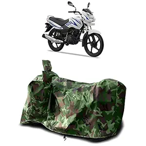 Cover Lab - TVS Sport New BS6 Water Resistant - Dust Proof - Full Bike Scooty Two Wheeler Body Cover for TVS Sport (Green Multijungle)