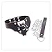 Produktbild Z-one Hundehalsband mit 1 Schnalle, Punk-Fledermaus-Halskette, Gothic-Stil, Leder, O-Ring-Halsband, Geschenk für Mädchen und Frauen