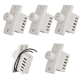 TECHDELIVERS 5Piece Fan Regulator for Electric Ceiling Fans 7step Fan Speed Controller 220v-240v AC