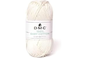 DMC - 100% Baby Cotton - Filato da maglia, studiato per la realizzazione di corredini da neonato | Morbido e piacevole da lavorare | Gomitolo da 50 g - 106 m | disponibile in 27 colori