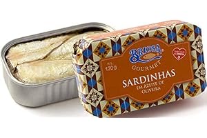 Briosa Gourmet Sardiner i olivolja 120 g – inlagda och förpackade för hand – rika på omega-3