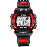 Hswt Digitaluhr für Kinder Sportuhr Junge Nette Studentenuhr Wasserdichte elektronische Uhr im Freien Alarm Kalender Woche Studentenuhr,D