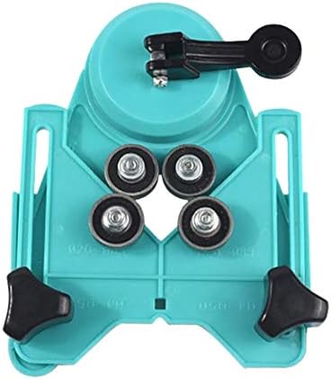 P12cheng Step Drill Bits,Adjustable 4-83mm Opening Drill Bit Tile Glass Hole Locator with Suction Cup - Green