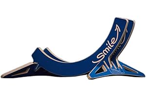 MTB Hopper Smile – Portabici Universale per Mtb, Bici Da Città, Bici da Strada o Fat Bike – Stabile Portaruote Portabici, Taglia Unica, Blu