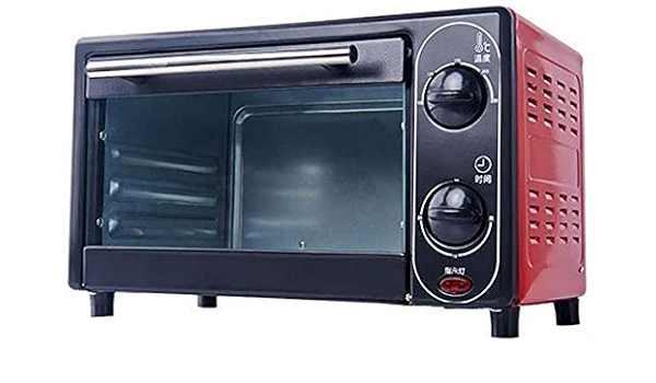 Forno Elettrico per Uso Domestico ，Torta da Forno Multifunzione Timer di  Regolazione della Temperatura del Forno Elettrico Posizione di Cottura A  Tre Strati Mini Forni da 12 Litri (Colore : Rosa) UTI :