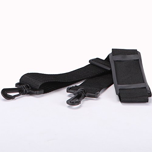 MUA LIMITED Make-up Tasche, Visagisten Kosmetiktasche mit Seitentaschen, Schulterriemen und Ergonomischem Griff. ON THE GO Serie, Durchsichtig/Schwarzer Trimm - 6