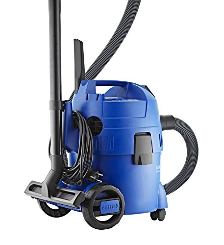 Nilfisk 18451124 Buddy II 18 - Aspirador de agua polvo de 18 litros para usos domésticos, potencia máxima 1200 W, Azul, 36 x 33 x 53 cm