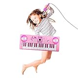 【Erfahren Sie mehr über Musik】: E-Piano-Spielzeug kann die Musik in das Spiel, und lassen Sie Ihre Kinder den Rhythmus und den Takt während des Spiels fühlen, können sie auch Hand-Auge-Koordination, motorische Koordination beim Spielen ausüben.