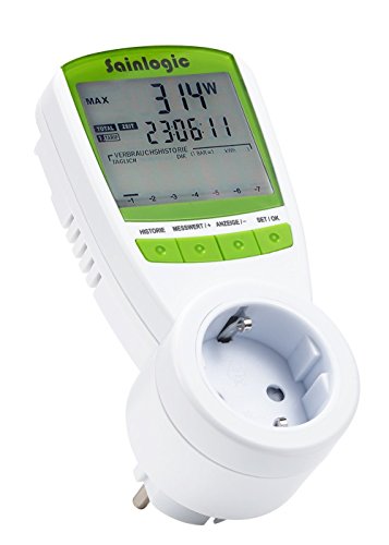 Sainlogic Strommessgerät, großem LCD Bildschirm stromzähler Elektrizitäts-Monitor Wattleistung Stromspannung Elektrizitäts-Analysator mit Überlastsicherung - 2