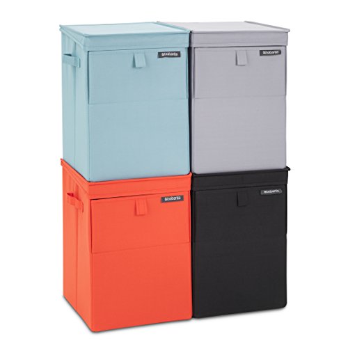 Brabantia 109324 Wäschebox stapelbar in Grau, Plastik, 30 x 20 x 10 cm - 7