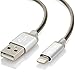 Produktbild Lightning Kabel 1m / 3,3 ft iPhone Ladekabel - MKOAWA® [Apple MFi zertfiziert] - Lightning Kabel / iPhone Ladekabel / iPhone 6 Ladekabel / Apple Datenkabel für iPhone 7 / 7 Plus / 6 / 6 Plus / 6s / 6s Plus / 5 / 5c / 5s, iPad Pro Air Air 2 mini2 mini3 4th Gen, iPod Nano 7th Gen - iOS 10 - Aluminium Anschluss - Silber