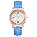 Produktbild KiyomiQvQ Damen Uhren Einfache Edelstahl Gehäuse Armbanduhr Mode Elegant Lederband Watch Römische Ziffern Zifferblatt Markenuhren Klassische Charmant Legierung Gehäuse Luxusuhren