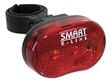 Smart Three Led Rear Light (Includes 2 x AAA Batteries) - Red