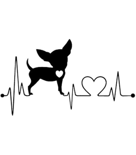 Chihuahua Aufkleber Set 50 Stück - Niedliche Deko Für Auto, Laptop, Skateboard, PVC, Wasserdicht