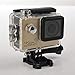 Price comparison product image FSMJY Action Camera, Waterproof Sports Camera, 4k 1600W Ultra High Pixel 170° Large Wide Angle 30mWIFI Synchronous Outdoor Multifunction DV With Accessories Set (Color : Golden)