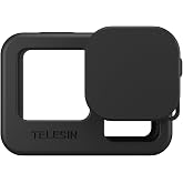 Telesin GoPro HERO13 Uyumlu Silikon Kılıf | HERO12/11/10/9 Uyumlu + Silikon Lens Koruyucu + Kordon İp