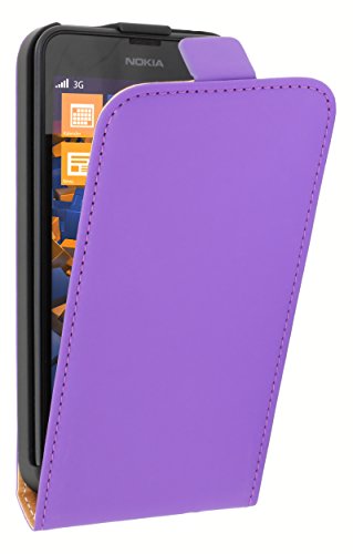 Preisvergleich Produktbild mumbi Flip Case für Nokia Lumia 630 / 635 Tasche lila