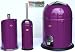 Produktbild Wesco 3er Bad-Set brombeer mit 40 Müllbeutel, Single Master 9-Liter-Mülleimer + Toilettenbürste + Rollenhalter