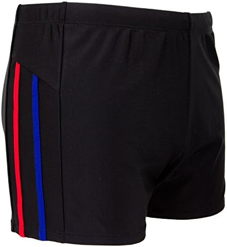 Guggen Mountain Men's Swimming Trunks Boxers Swim Shorts Tight Brief Swim Shorts Bathing Drawers Bathers Slip Striped