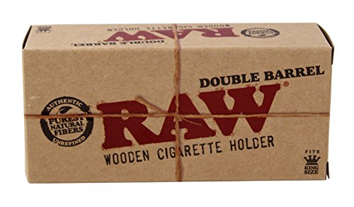 RAW Double Barrel 2fach Zigarettenhalter Jointhalter aus echtem Holz Joint Zigaretten Halter KingSize - 4