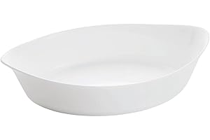 Luminarc Smart Cuisine Teglia da Forno, Opale da Cucina, Bianco/Giardino Opulento