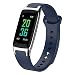 Produktbild Fitness Tracker ip67 wasserdichter gürtel schrittzähler Timing erkennung blutdruck kompatibel iPhone/Android männer und Frauen Kinder smart Watch (4 Farben),Blue