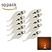 Produktbild 10 Stück 300 lm E14 LED Kerzen-Glühbirnen Leds Dekorativ Rot Wechselstrom 220-240V rote Flamme flackernde Kerze Lampe Wechselstrom 85-265V