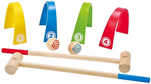 Preisvergleich Produktbild Hape E4302 - Mein Erstes Krocket, Holzspielzeug