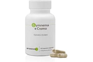 ANASTORE GIMNEMA & CROMO * 400 mg / 60 capsule * titolato al 25% in acido gimnemico * Cardiovascolare (glucosa)