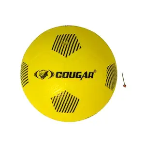 Cougar Funball, Home Play Football Size 1 and 3, Soft Soccer Ball with Needle