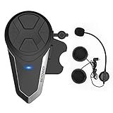 Super Uso de Tiempo - La comunicación de la motocicleta Bluetooth hasta 10 horas de tiempo de conversación cuando se conecta al teléfono celular u 8 horas si se usa la función de intercomunicación. Hasta 300 horas en espera. Nota: adaptador de CA no incluido. (Utilice el cargador de 500mA-1A)