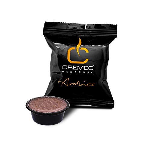 Caffè Cremeo - 100 Capsule Compatibili con Sistema Lavazza A Modo Mio - Miscela Arabica Espresso Bar