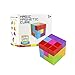 Produktbild Lan Quadratische Magnete Cube Magnetische Bausteine Cube Toys 7 Magnetische Ziegelsteine & 54 Smart Cards Rätsel Magnetische Fliesen Stressabbau Spielzeug Spiele