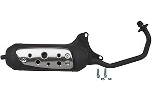 Motoment Pot d'échappement Tecnigas Silent Pro 4 temps sans homologation E compatible avec/pour Piaggio Zip 50 ZAPC25-4T AC DT 2000-2009