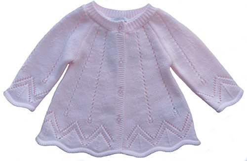 Brecrest Fashion Baby-Girls Zip Zap GG0828 Cardigan, Pink, 0-3 Months (Manufacturer Size:3 Months)