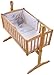 Clair de Lune Stardust Rocking Crib/ Cradle Quilt and Bumper Set (Blue)
